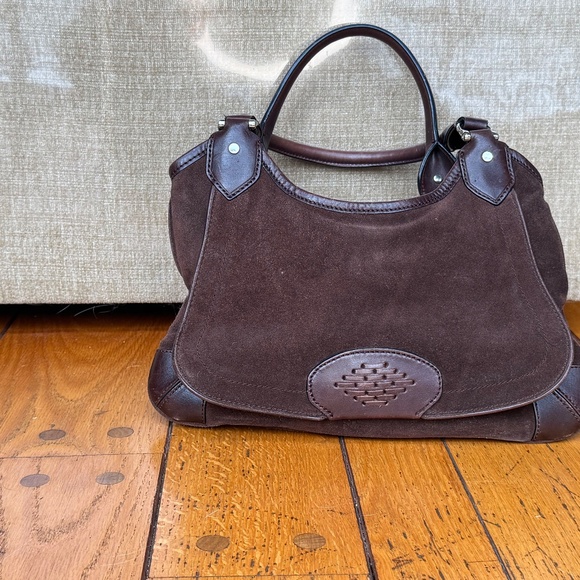 Cole Haan Brown Suede and Leather Purse - Picture 12 of 14